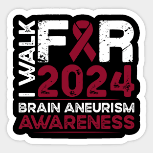 Brain Aneurism Awareness Walk 2024 Sticker
